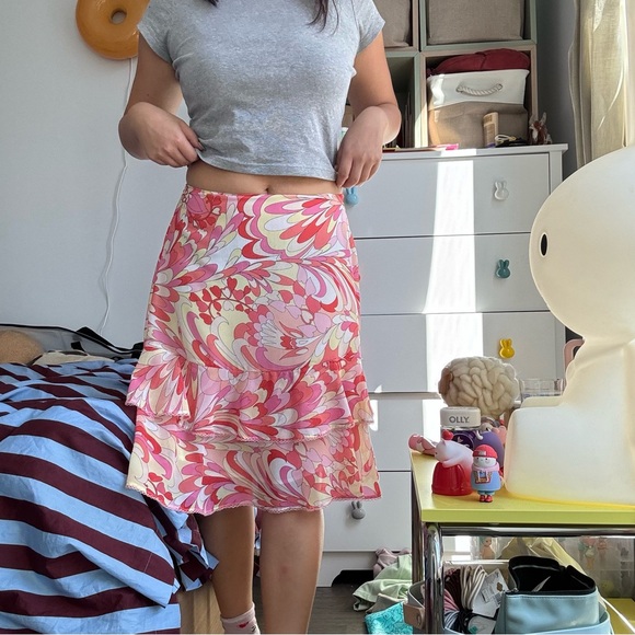 New York Company Midi Skirt size 6 sweetheart - Picture 2 of 8